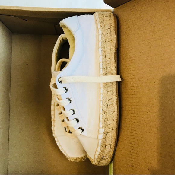Soludos white espadrille platforms - Picture 6 of 6